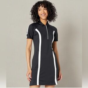 Callaway Womens Short Sleeve Swing Tech Color Block Dress XL golf NWT black